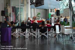 Poetry at Federation Square