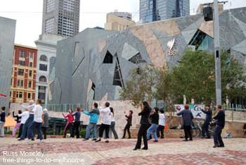 Tai Chi at Federation Square